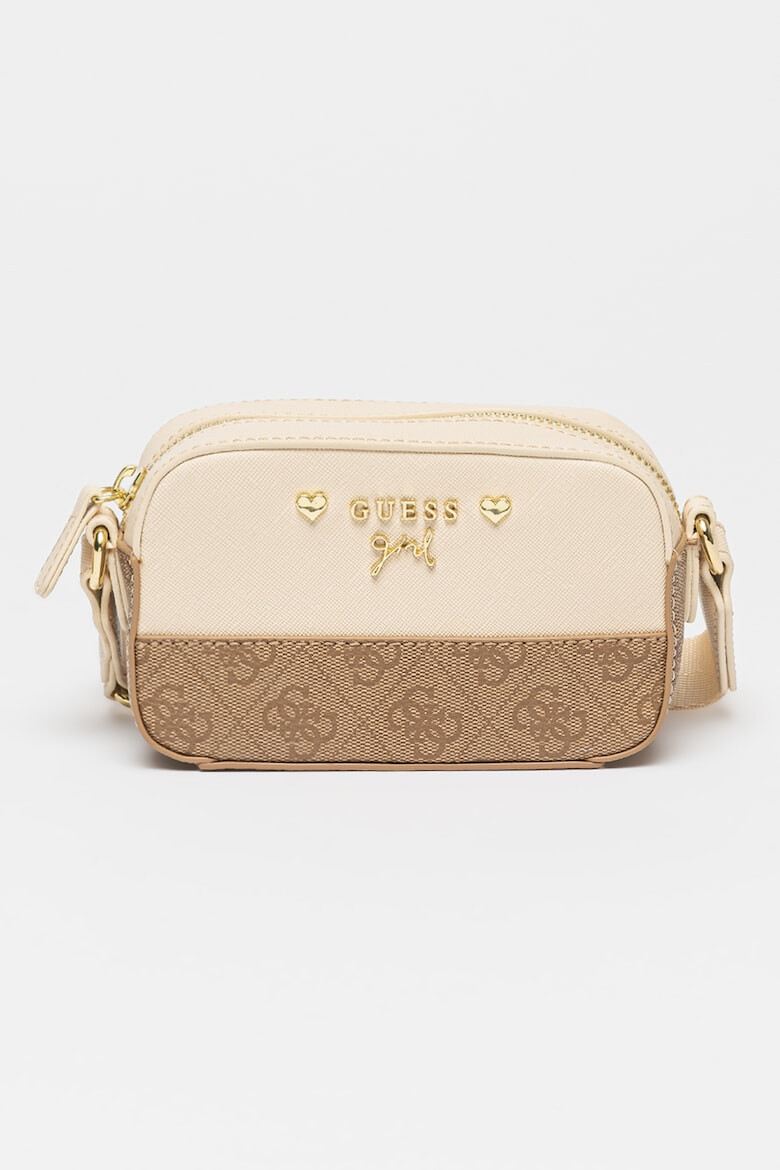 Guess Geanta crossbody de piele saffiano sintetica cu logo Micole - Pled.ro