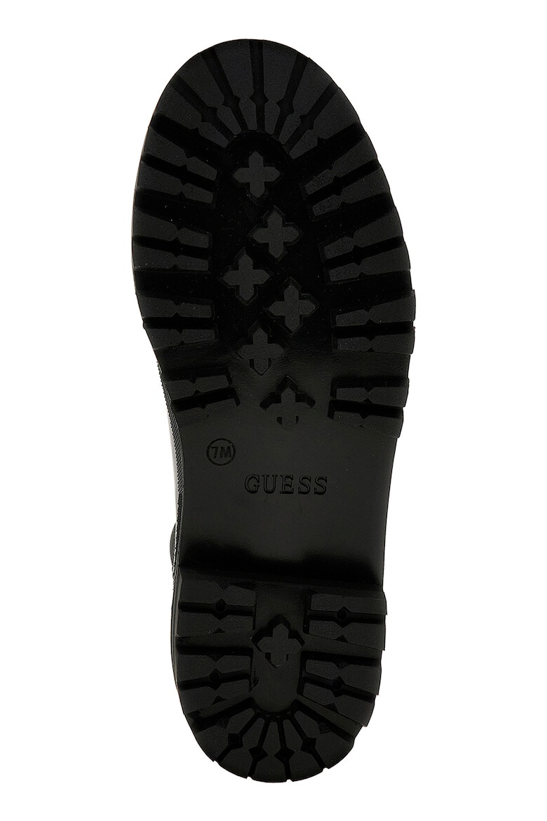 GUESS Ghete Chelsea de piele ecologica cu insertii de material textil - Pled.ro