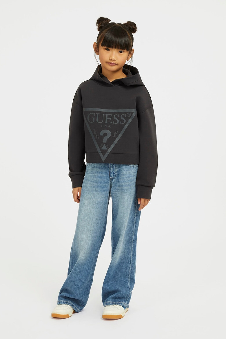 GUESS KIDS Hanorac din amestec de bumbac cu logo - Pled.ro