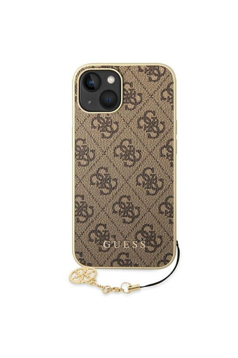 GUESS Husa de protectie 4G Charms pentru iPhone 14 Plus Maro - Pled.ro