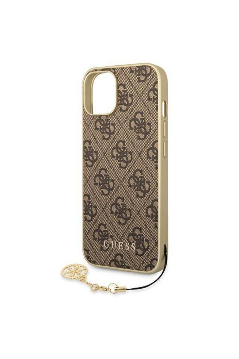 GUESS Husa de protectie 4G Charms pentru iPhone 14 Plus Maro - Pled.ro