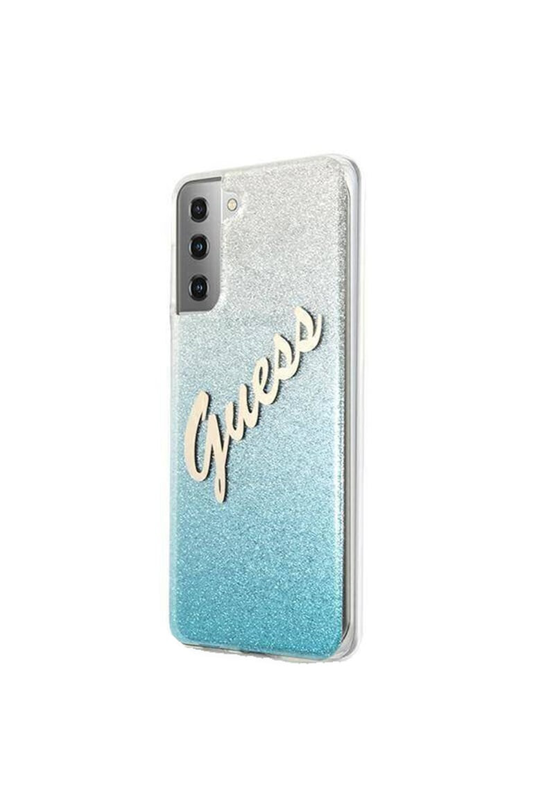 GUESS Husa de protectie Cover Glitter Gradient pentru Samsung Galaxy S21 Plus GUHCS21MPCUGLSBL Light Blue - Pled.ro