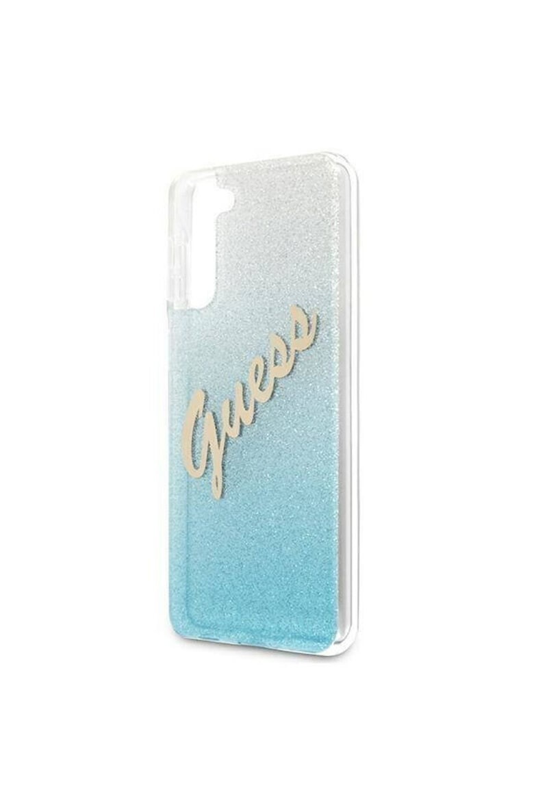 GUESS Husa de protectie Cover Glitter Gradient pentru Samsung Galaxy S21 Plus GUHCS21MPCUGLSBL Light Blue - Pled.ro