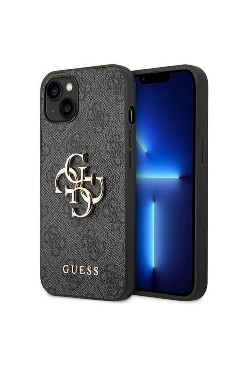 GUESS Husa de protectie cu logo metalic PU 4G pentru iPhone 14 Plus Gri - Pled.ro