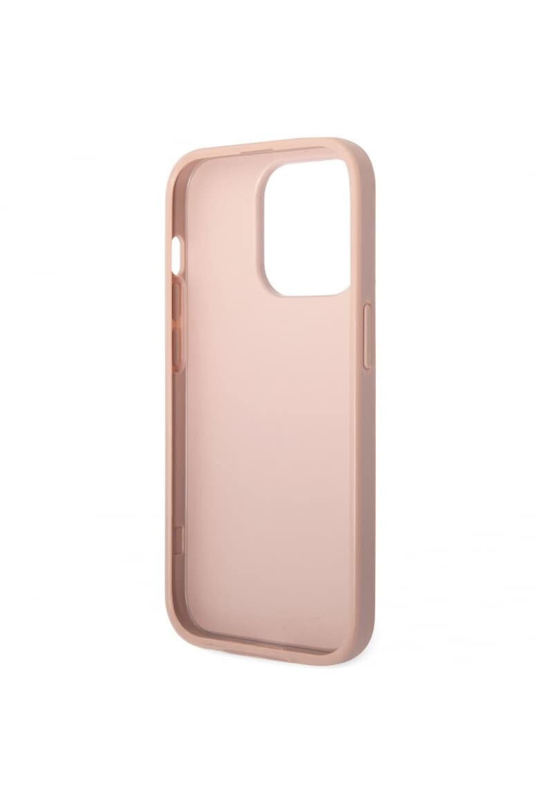 GUESS Husa de protectie din piele PU Saffiano pentru iPhone 14 Pro Max Roz - Pled.ro