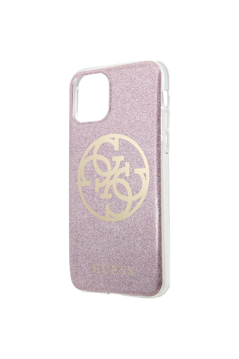 GUESS Husa de protectie Glitter Circle Kryt GUHCN58PCUGLPI pentru iPhone 11 Pro Pink - Pled.ro