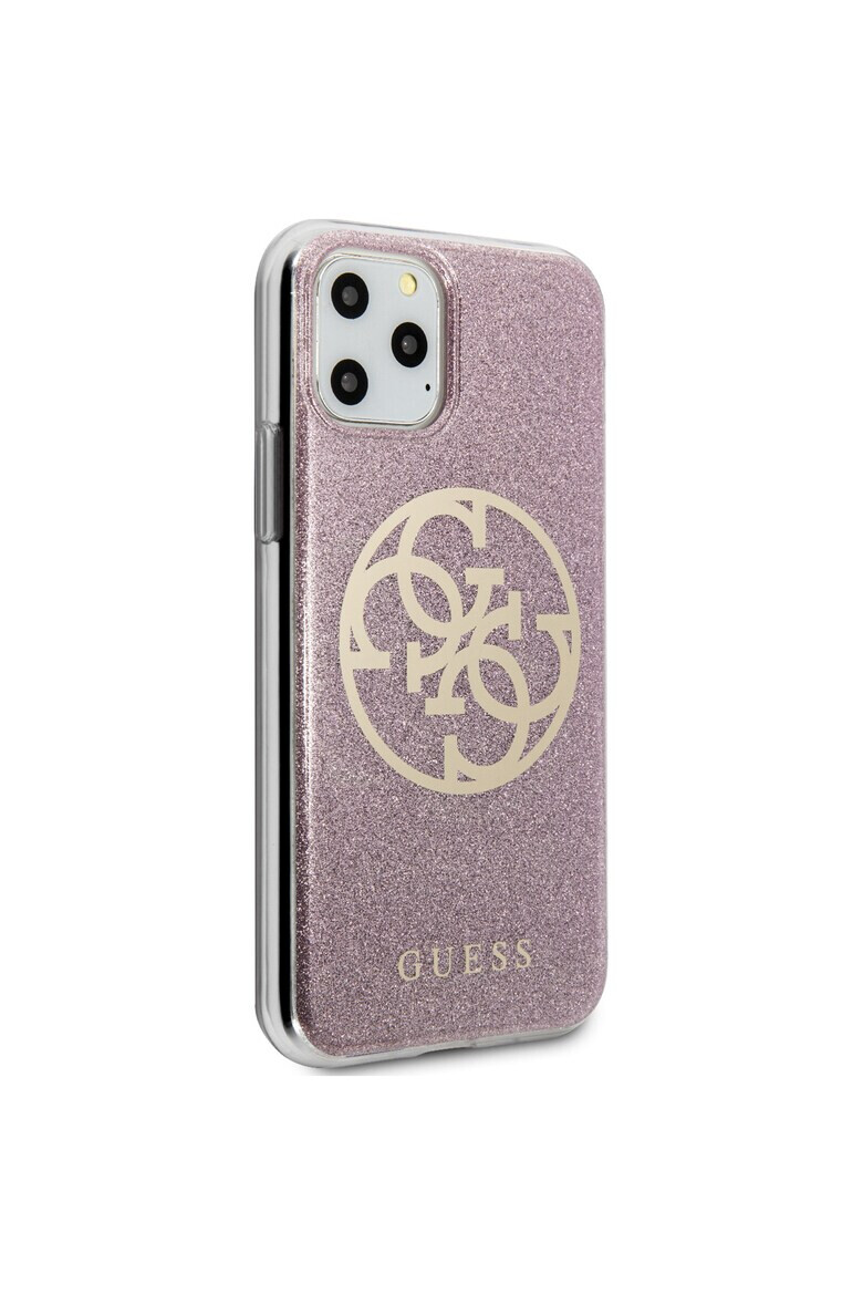 GUESS Husa de protectie Glitter Circle Kryt GUHCN58PCUGLPI pentru iPhone 11 Pro Pink - Pled.ro