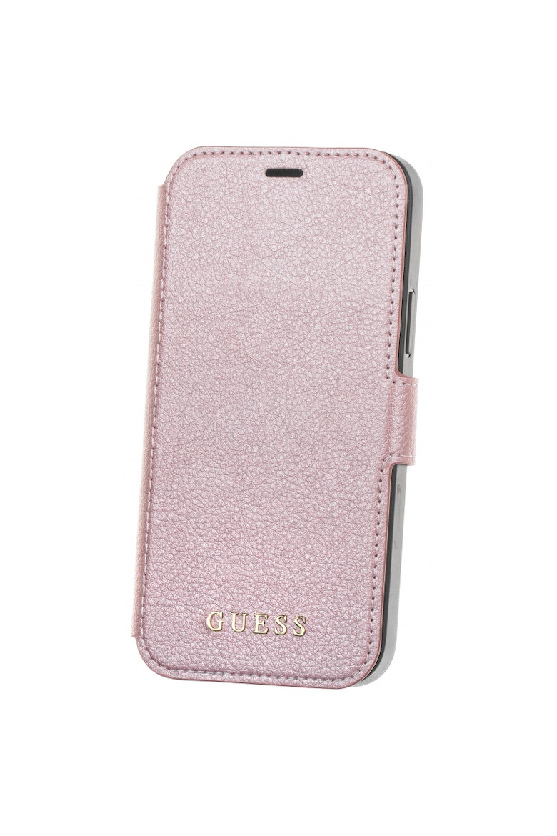 GUESS Husa de protectie IriDescent pentru Apple iPhone 12 mini Roz - Pled.ro