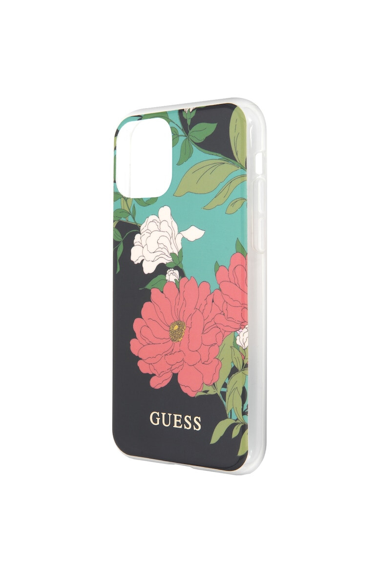 GUESS Husa de protectie N*1 Flower pentru iPhone 11 Pro GUHCN58IMLFL01 Black - Pled.ro