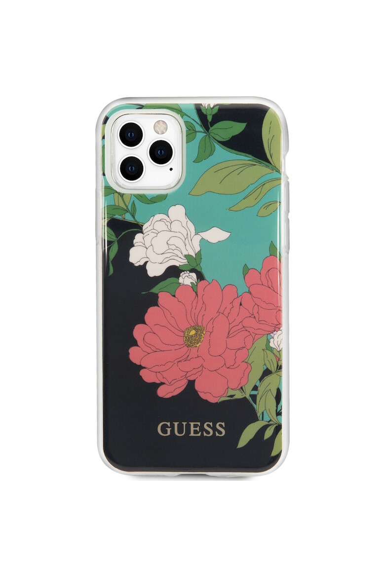 GUESS Husa de protectie N*1 Flower pentru iPhone 11 Pro GUHCN58IMLFL01 Black - Pled.ro