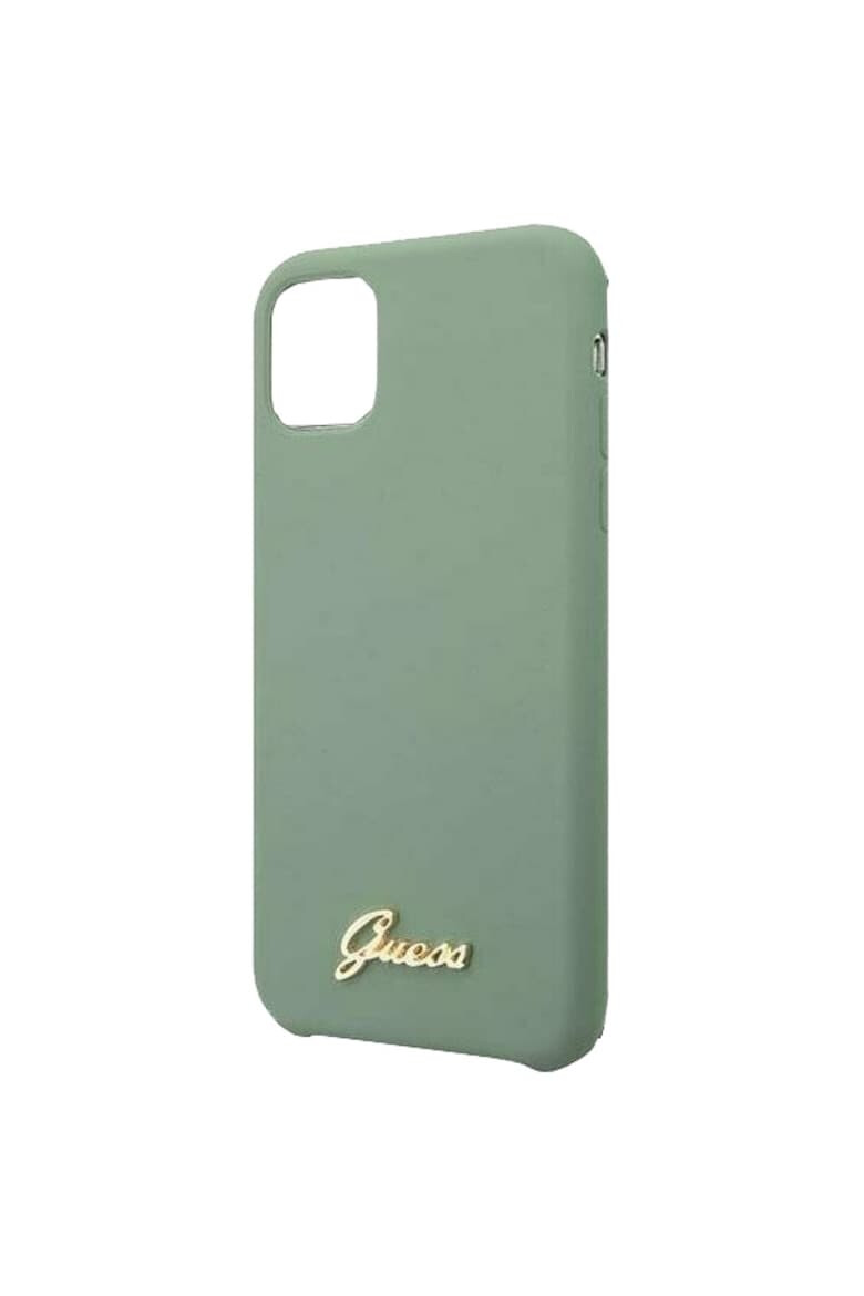 GUESS Husa de protectie Silicone Vintage pentru Apple iPhone 11 Pro Max Kaki - Pled.ro