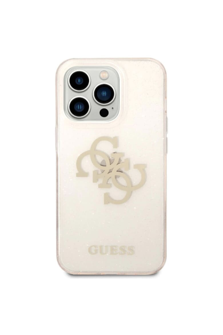 GUESS Husa de protectie TPU Big 4G Full Glitter pentru iPhone 14 Pro Max Auriu - Pled.ro