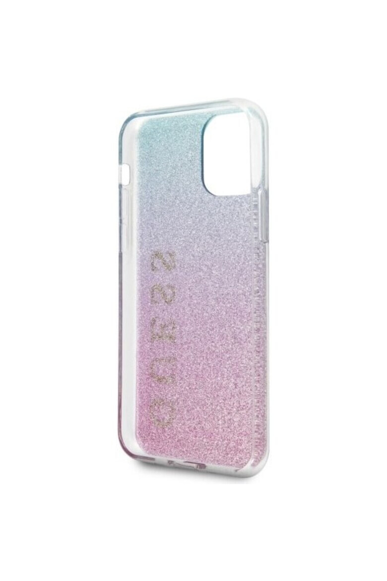 GUESS Huse de protectie Glitter Gradient pentru iPhone 11 Pro Pink- Blue - Pled.ro