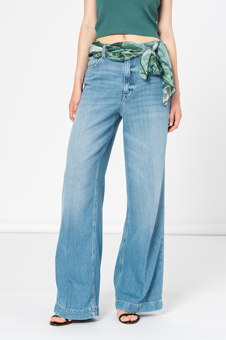 GUESS JEANS Blugi ampli cu aspect decolorat - Pled.ro