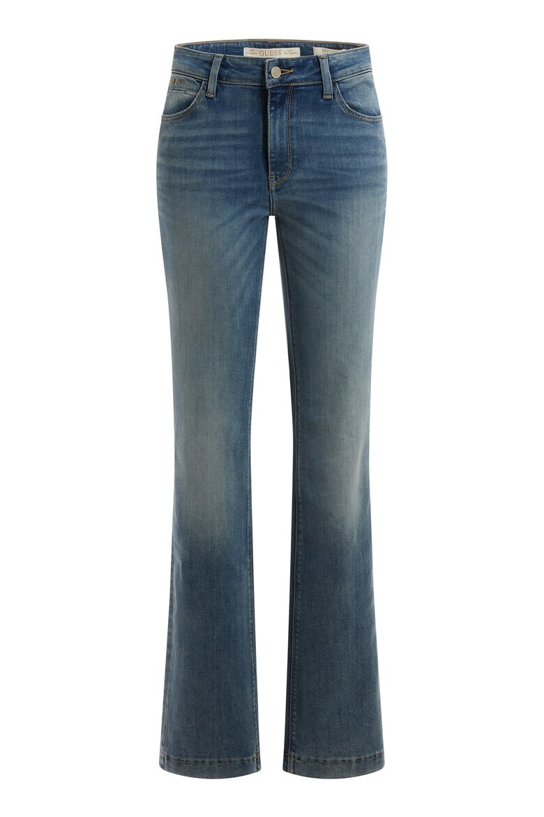 GUESS JEANS Blugi bootcut din amestec de modal cu detalii cu aspect decolorat - Pled.ro