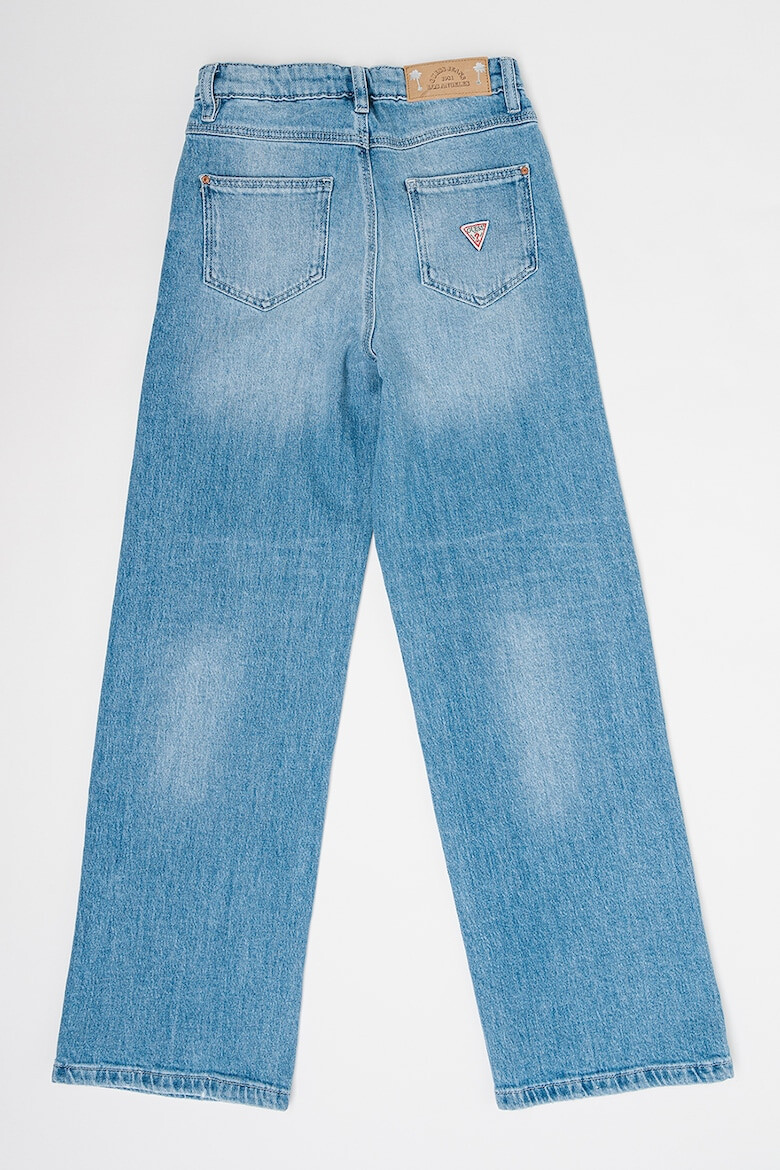 GUESS JEANS Blugi cu talie inalta si aspect decolorat - Pled.ro