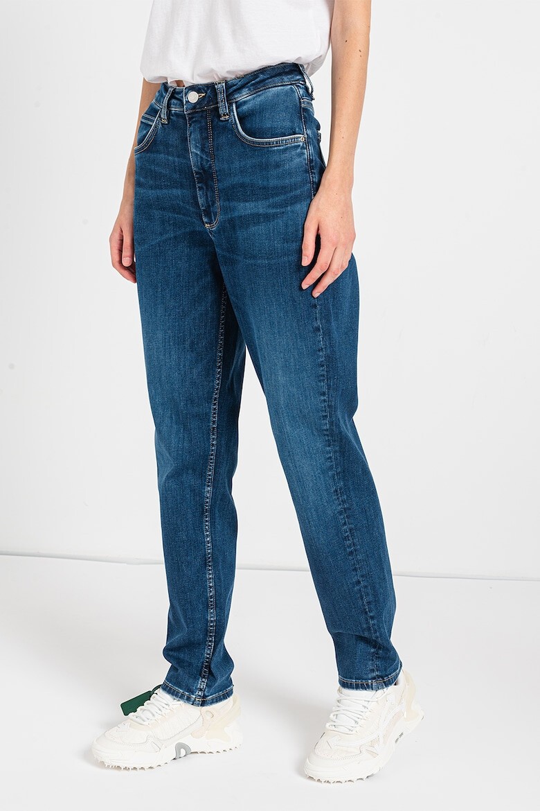 GUESS JEANS Blugi cu talie inalta si aspect decolorat - Pled.ro