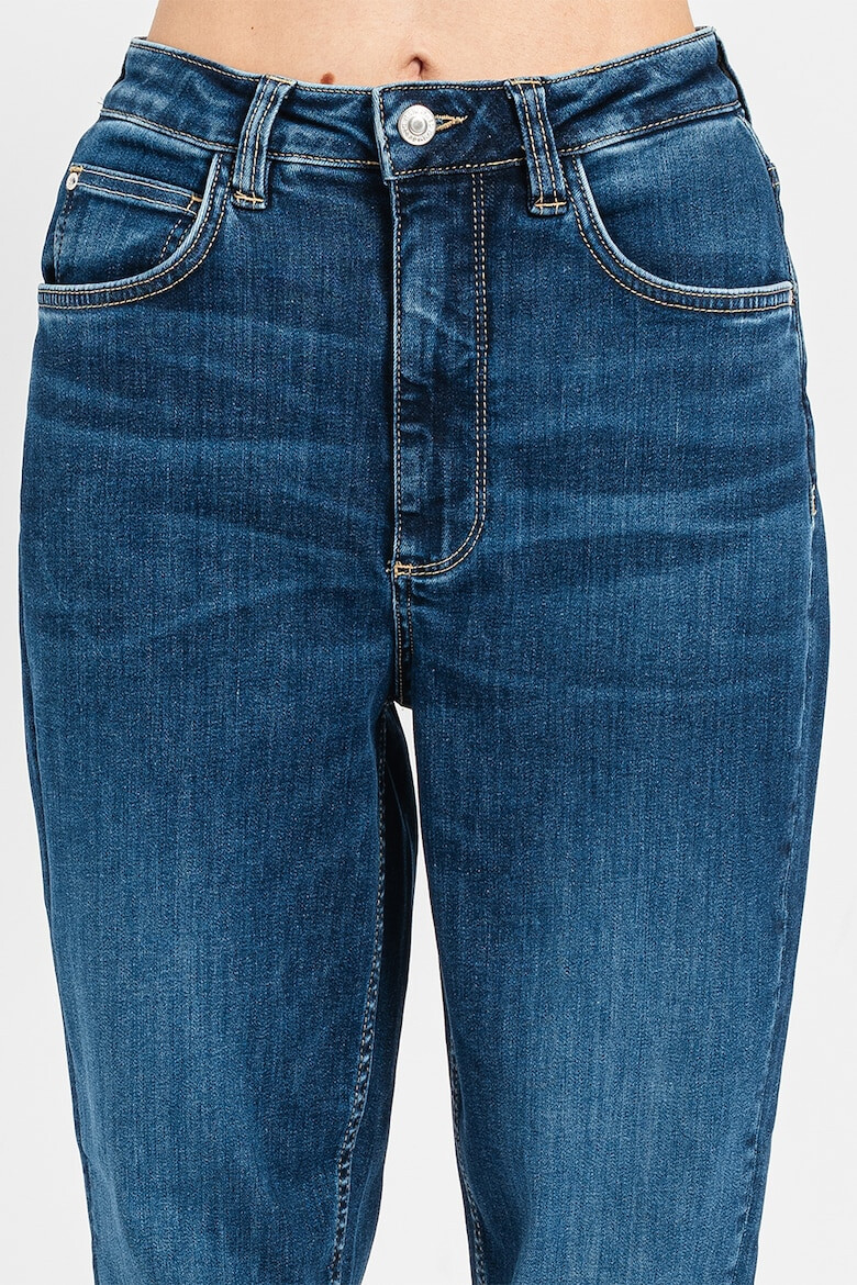 GUESS JEANS Blugi cu talie inalta si aspect decolorat - Pled.ro