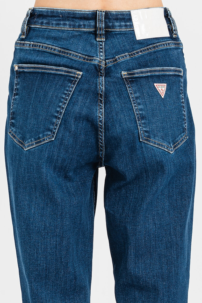 GUESS JEANS Blugi cu talie inalta si aspect decolorat - Pled.ro