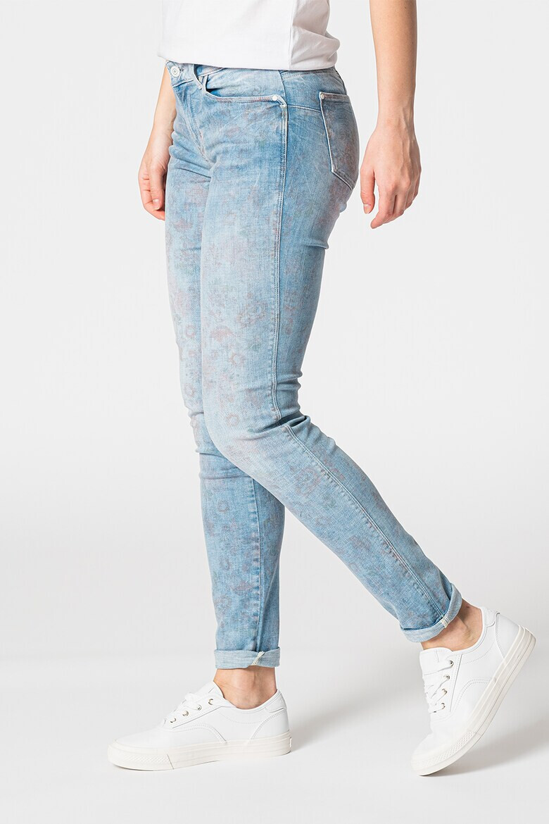 GUESS JEANS Blugi cu talie joasa si model floral - Pled.ro