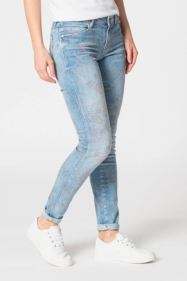 GUESS JEANS Blugi cu talie joasa si model floral - Pled.ro