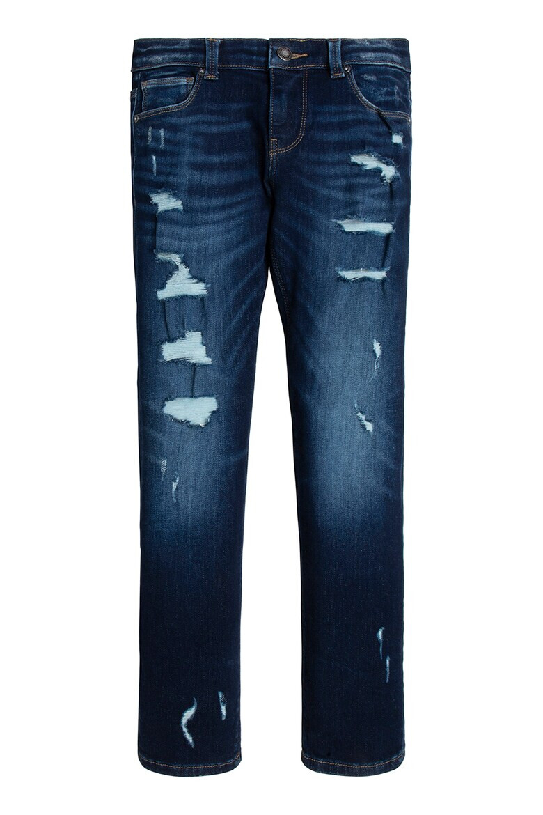 GUESS JEANS Blugi din amestec de modal cu detalii cu aspect deteriorat - Pled.ro