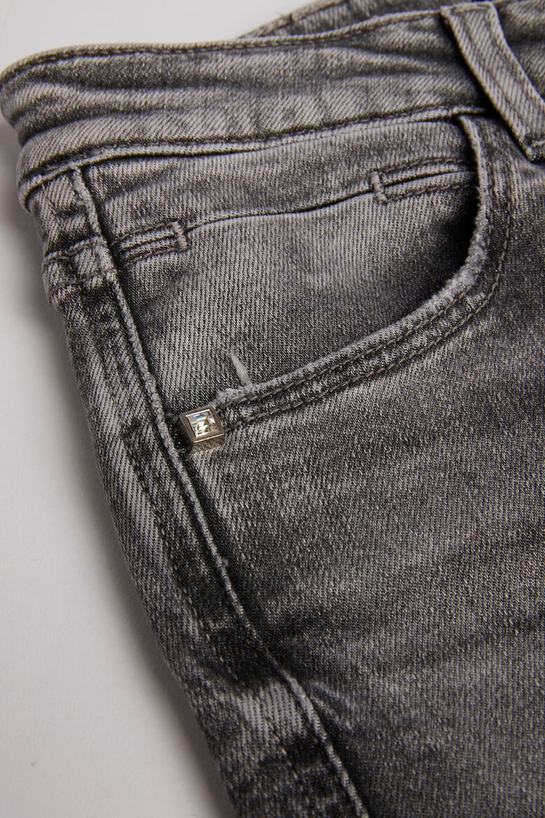 GUESS JEANS Blugi din amestec de modal cu talie medie si aspect decolorat - Pled.ro