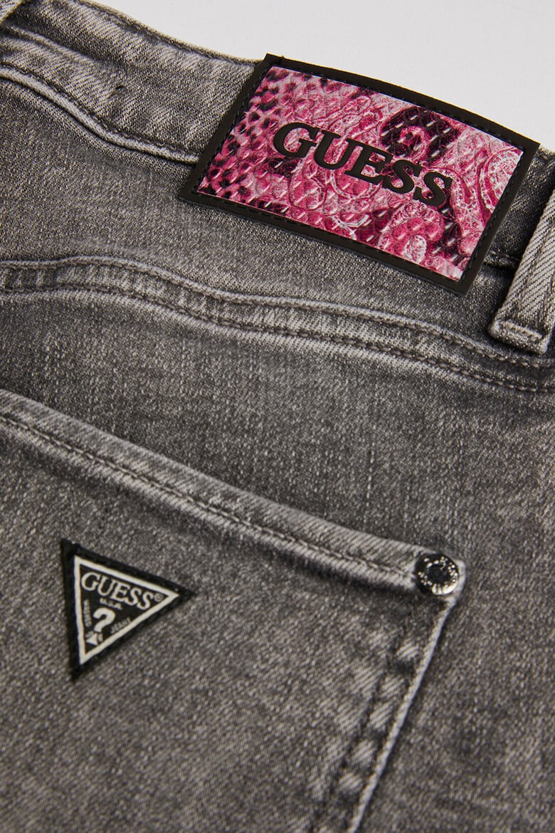 GUESS JEANS Blugi din amestec de modal cu talie medie si aspect decolorat - Pled.ro