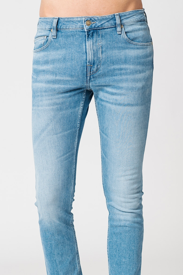 GUESS JEANS Blugi skinny cu aspect decolorat - Pled.ro