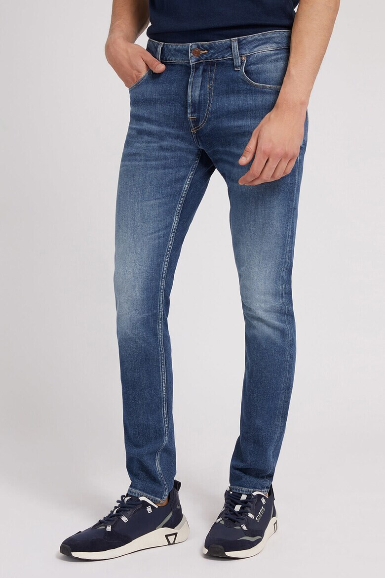 GUESS JEANS Blugi skinny cu aspect decolorat - Pled.ro