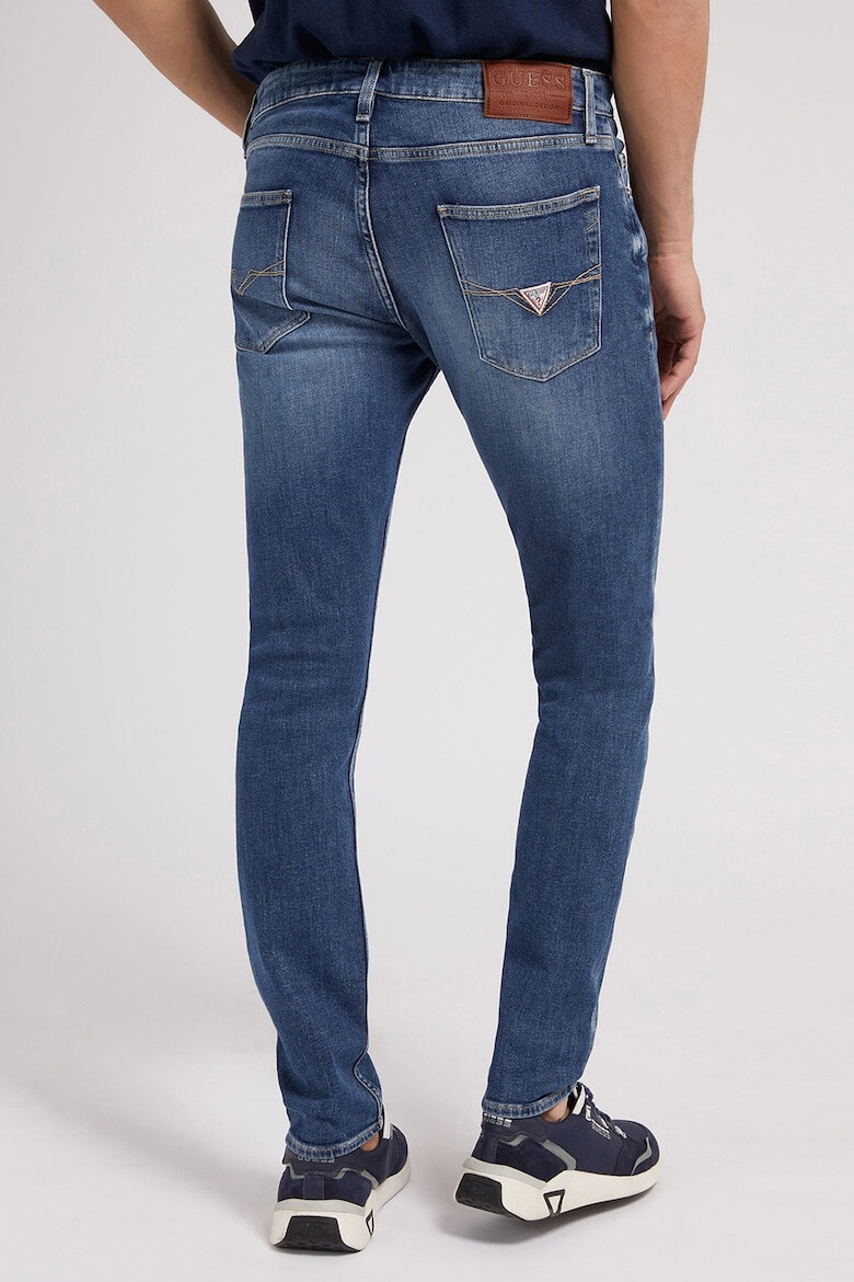 GUESS JEANS Blugi skinny cu aspect decolorat - Pled.ro