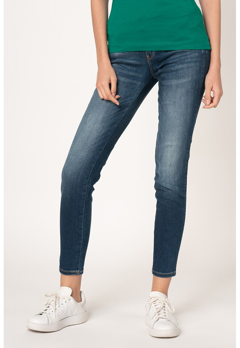 GUESS JEANS Blugi skinny cu aspect decolorat Curve - Pled.ro