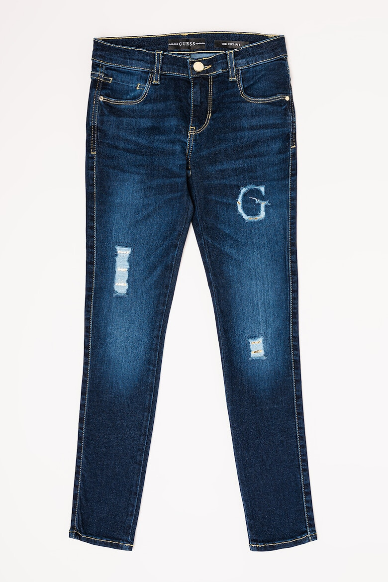 GUESS JEANS Blugi slim fit cu aspect decolorat - Pled.ro