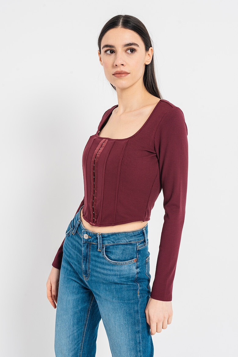 GUESS JEANS Bluza-corset crop - Pled.ro