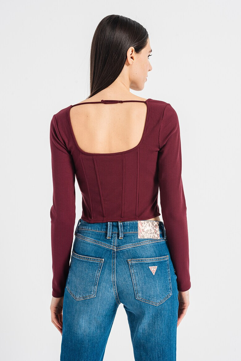 GUESS JEANS Bluza-corset crop - Pled.ro