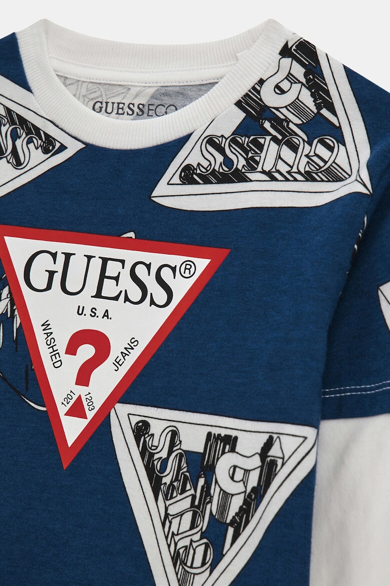 GUESS JEANS Bluza cu logo si design 2in1 - Pled.ro