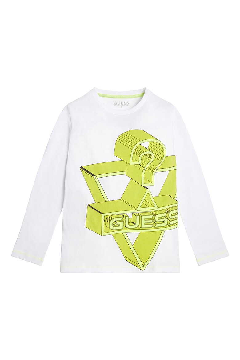 GUESS JEANS Bluza de bumbac cu imprimeu logo - Pled.ro