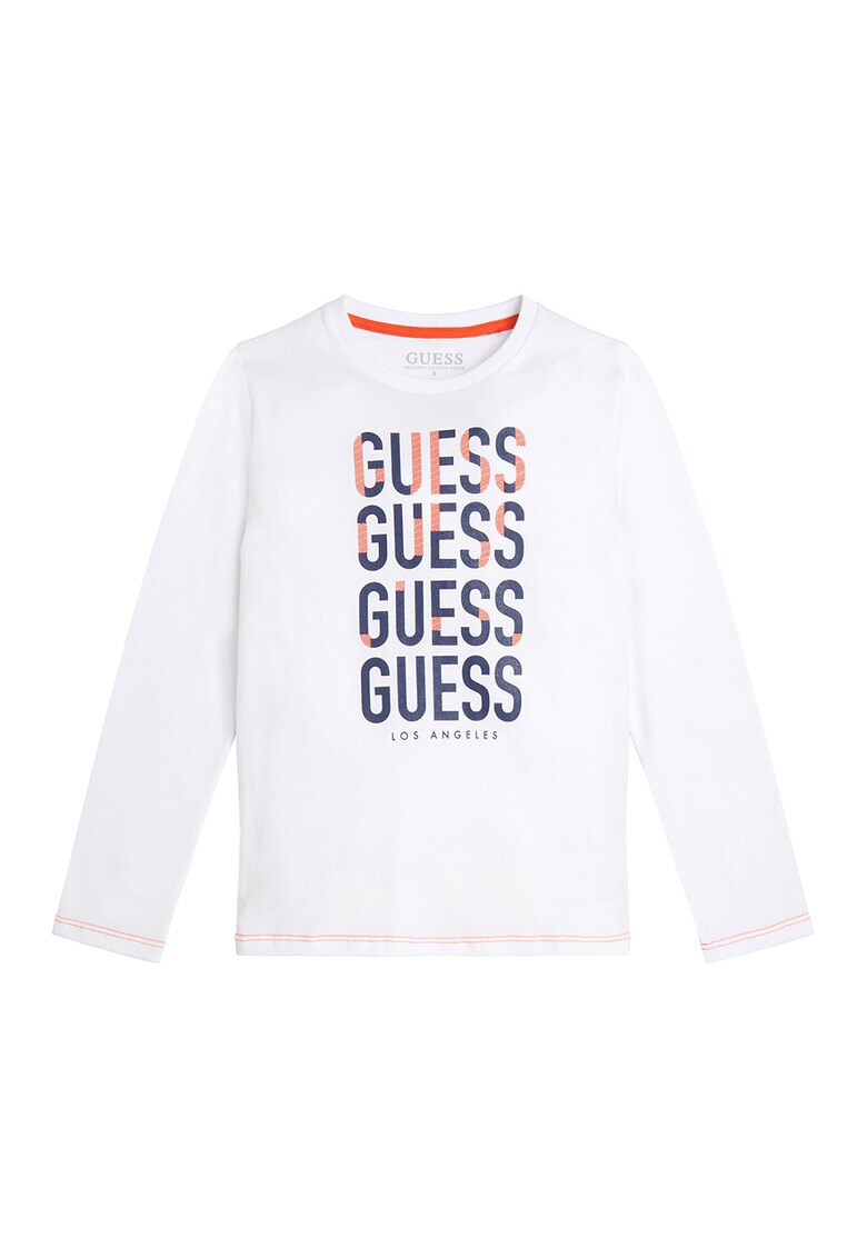 GUESS JEANS Bluza de bumbac cu imprimeu logo - Pled.ro