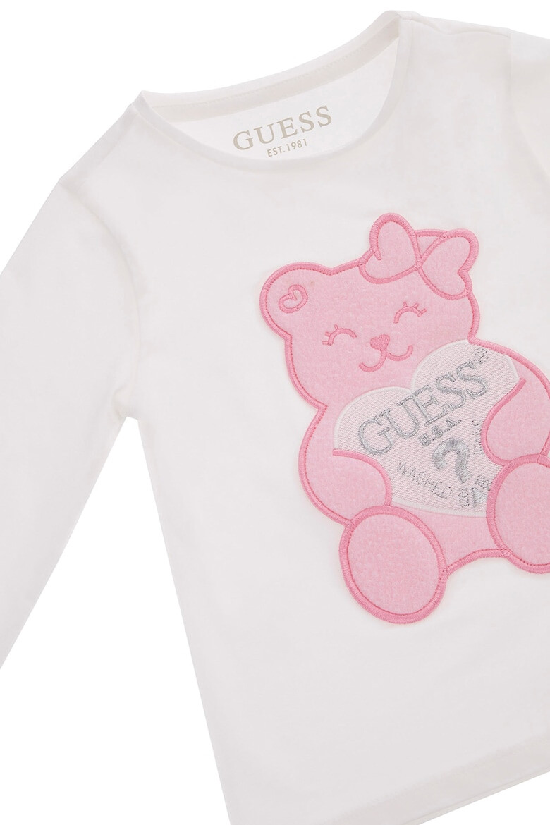 GUESS KIDS JEANS Bluza din amestec de bumbac cu logo - Pled.ro