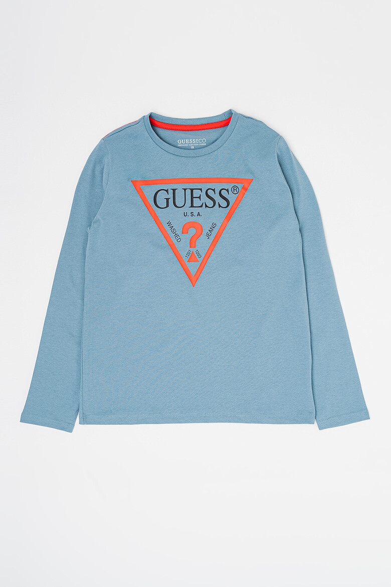 GUESS JEANS Bluza din bumbac organic cu imprimeu logo - Pled.ro