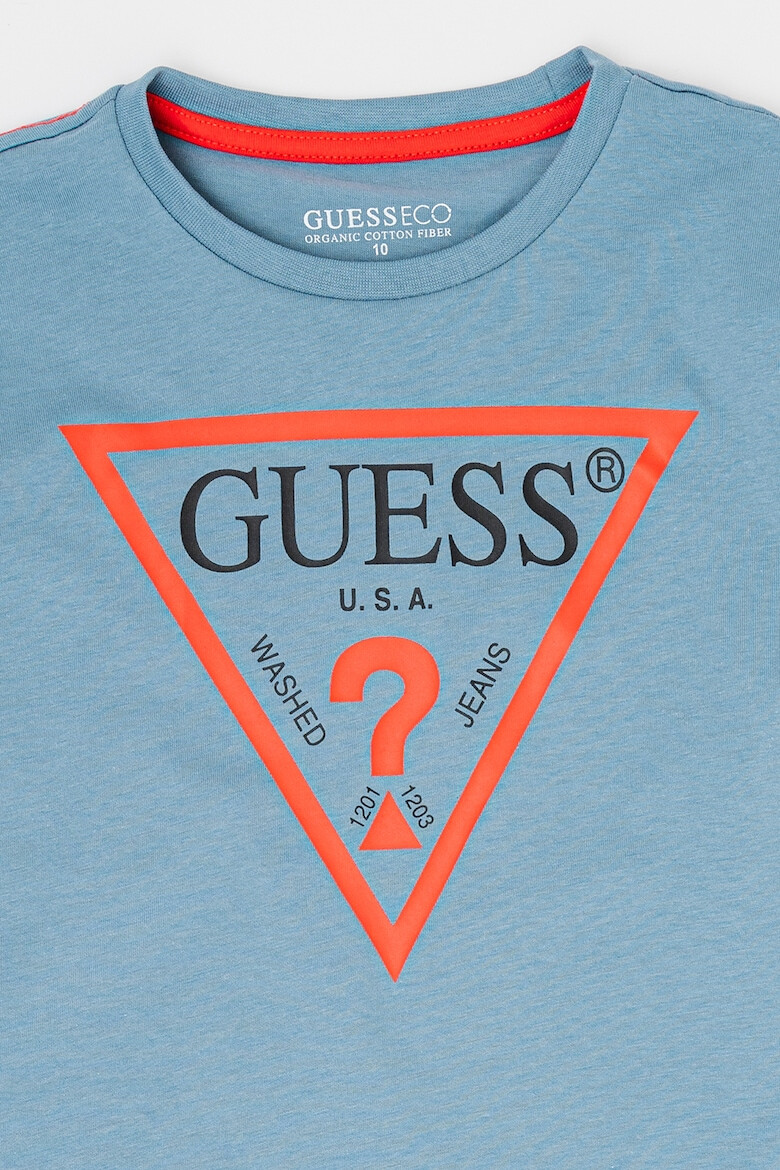 GUESS JEANS Bluza din bumbac organic cu imprimeu logo - Pled.ro