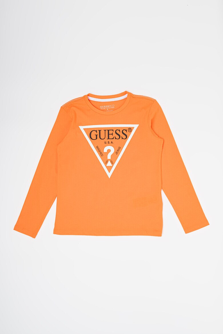 GUESS JEANS Bluza din bumbac organic cu imprimeu logo - Pled.ro