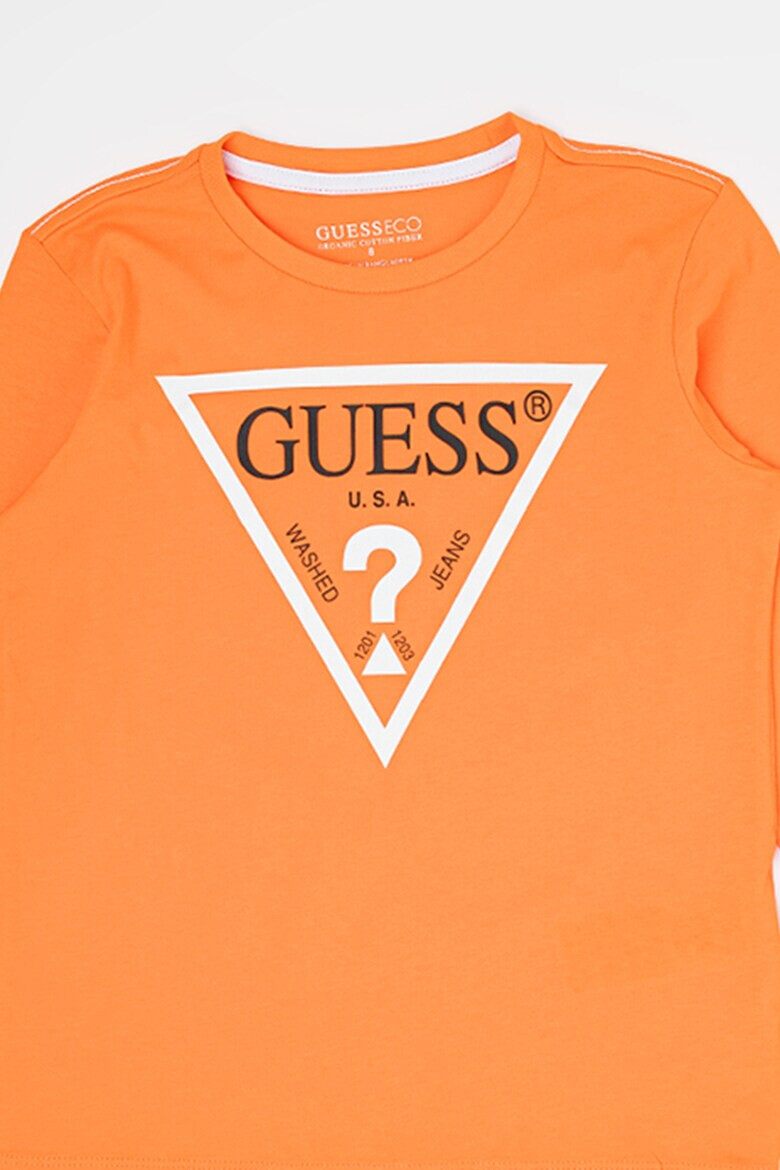 GUESS JEANS Bluza din bumbac organic cu imprimeu logo - Pled.ro