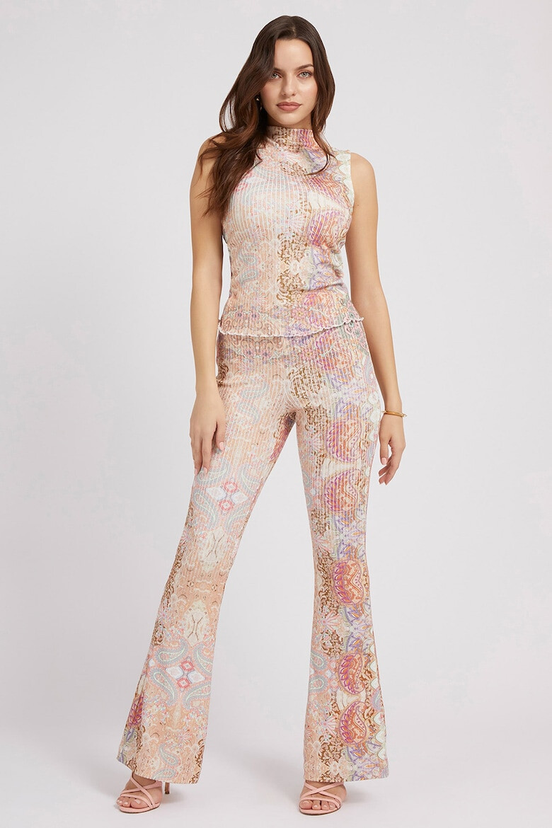 GUESS JEANS Bluza fara maneci cu imprimeu floral - Pled.ro