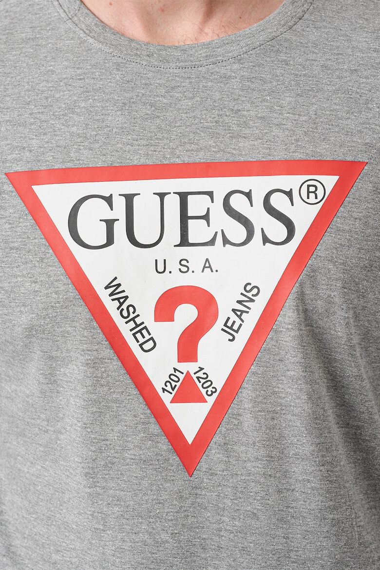 GUESS JEANS Bluza slim fit de bumbac cu imprimeu logo - Pled.ro