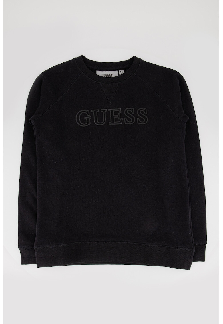 GUESS JEANS Bluza sport cu decolteu la baza gatului si maneci raglan - Pled.ro