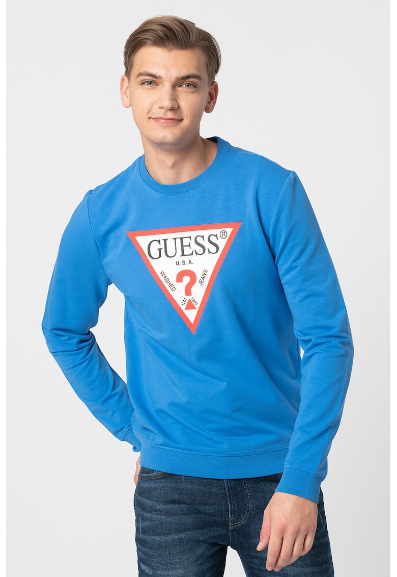 GUESS JEANS Bluza sport cu imprimeu logo - Pled.ro