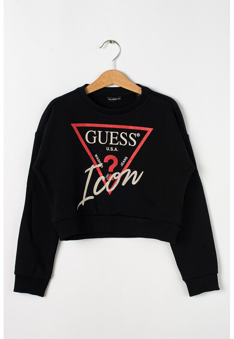 GUESS JEANS Bluza sport cu imprimeu logo - Pled.ro