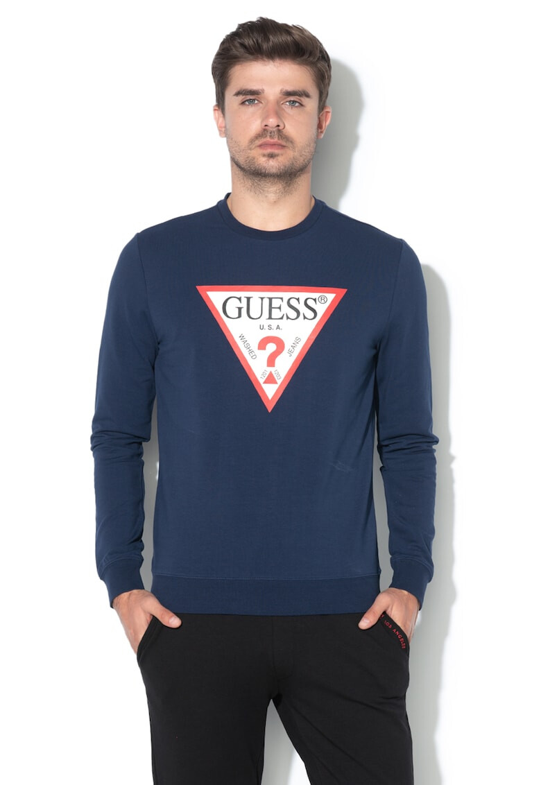 GUESS JEANS Bluza sport slim fit cu imprimeu logo - Pled.ro