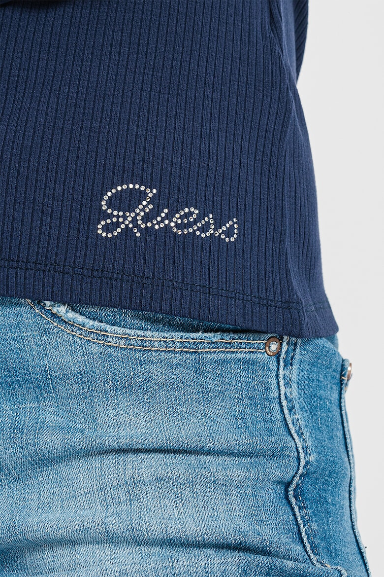 GUESS JEANS Bluza striata cu decolteu rotund - Pled.ro